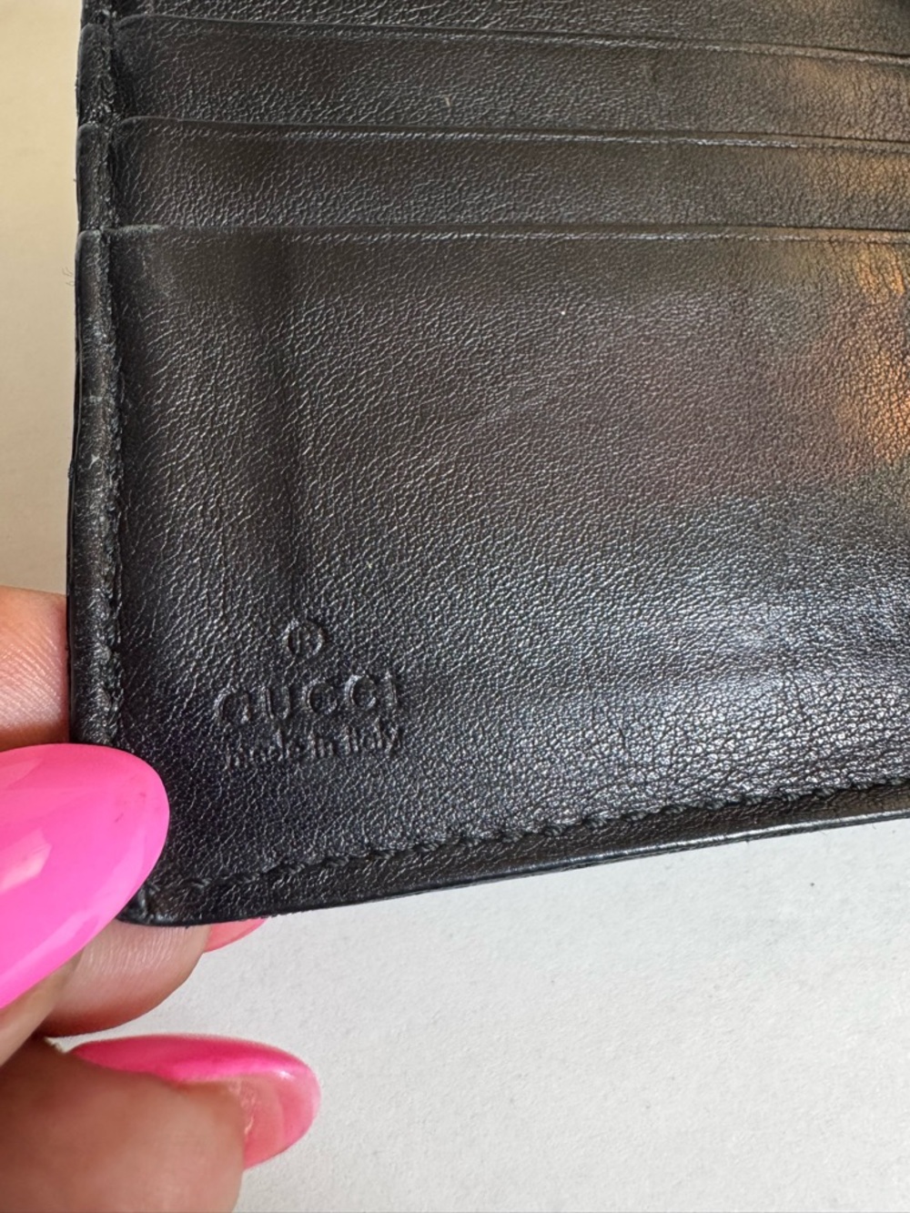 Gucci Guccissima Black Leather Wallet - Picture 8 of 9